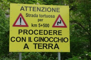 ginocchio a terra